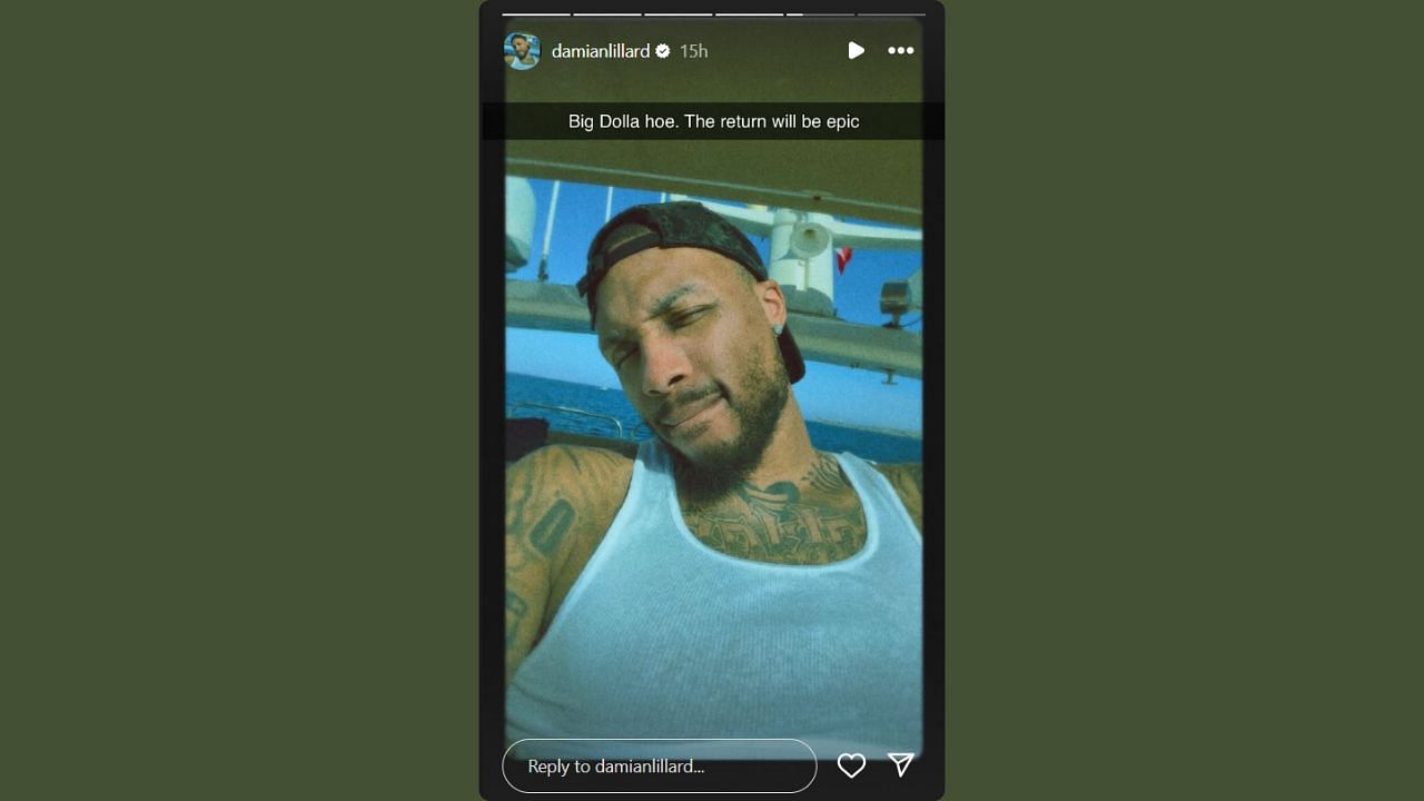 Damian Lillard drops cryptic message about new music drop. (Credits: @damianlillard/Instagram)
